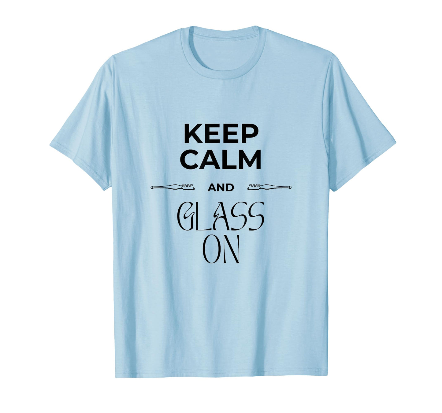 Funny Fused Stained Mosaic Blown Glass Artist Keep Calm T-Shirt