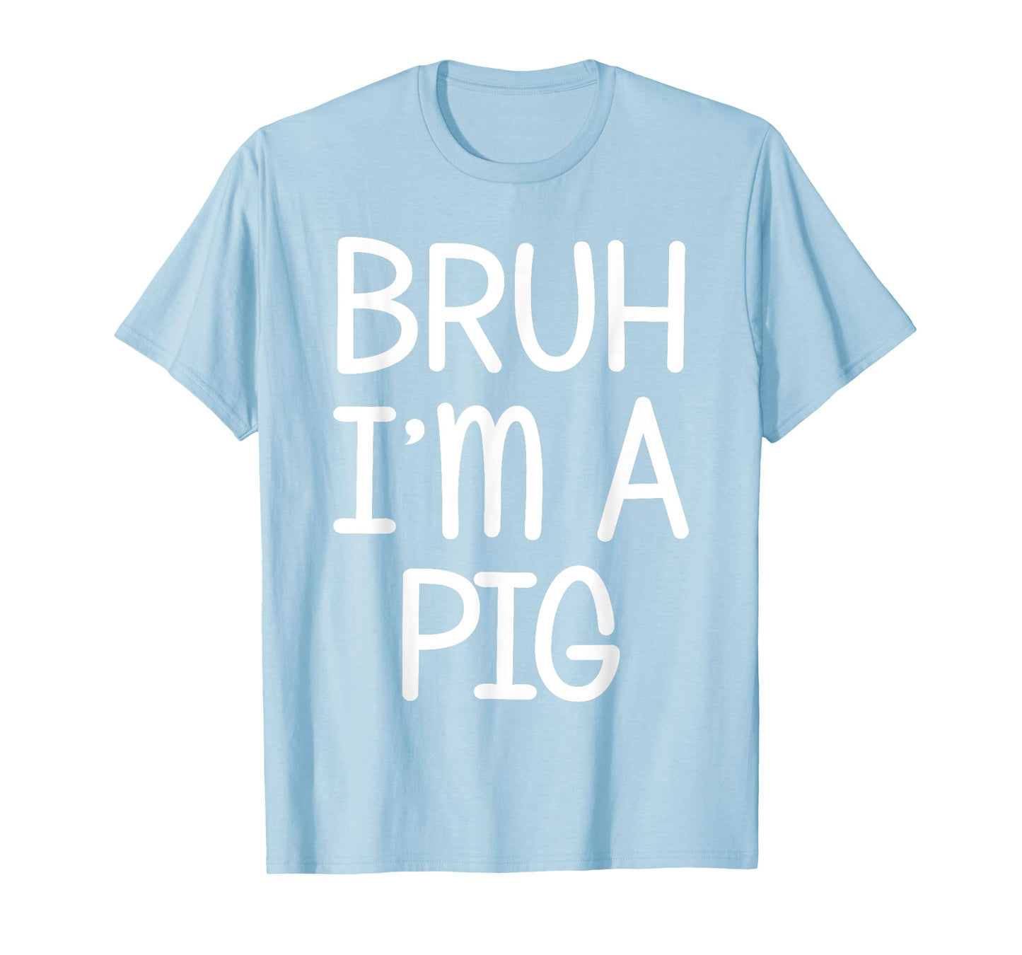 Pretend I'm A Pig Funny Lazy Halloween Costume Party T-Shirt