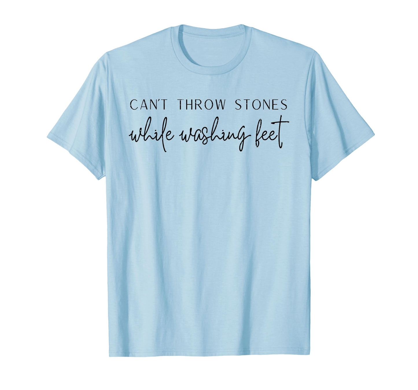 Vintage Retro Can't Throw Stones While Washing Feet T-Shirt