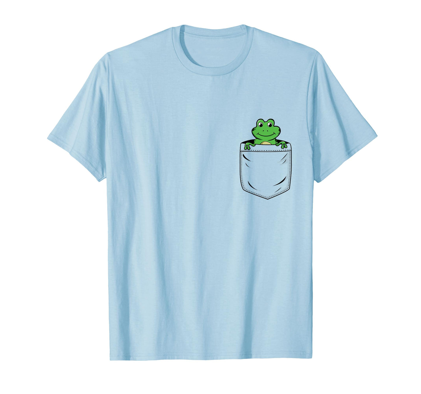 Frog Lovers Cute Funny Frog In Pocket T-Shirt