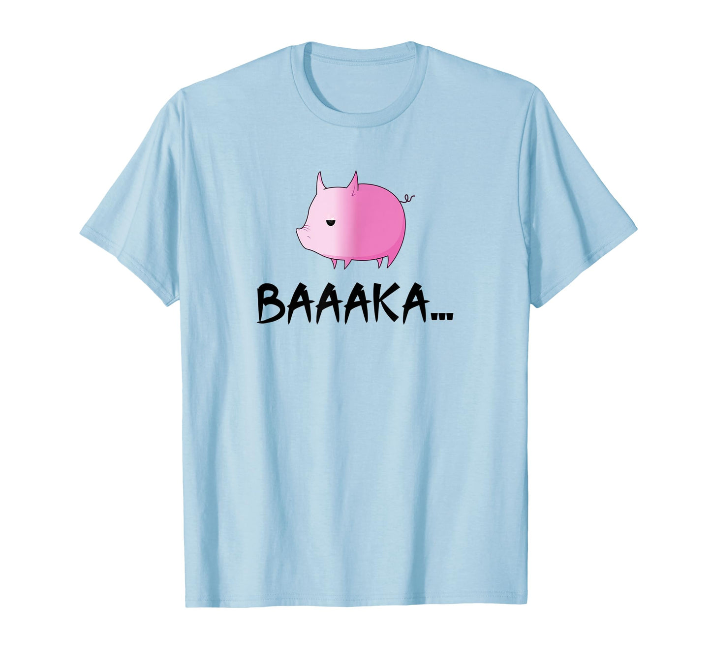 Cute Japanese Anime Pig Baka T-Shirt T-Shirt