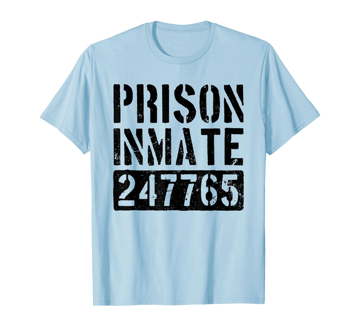 Prison Inmate Funny Jail Inmate Costume Men T-Shirt