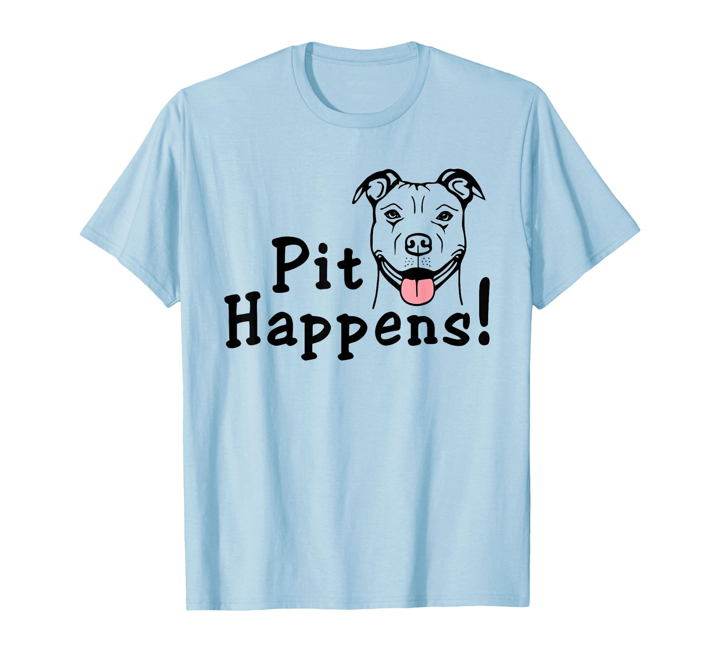 Pit Happens Pit Bull Mom Dog Bad Attitude Ladies Pitbull T-Shirt