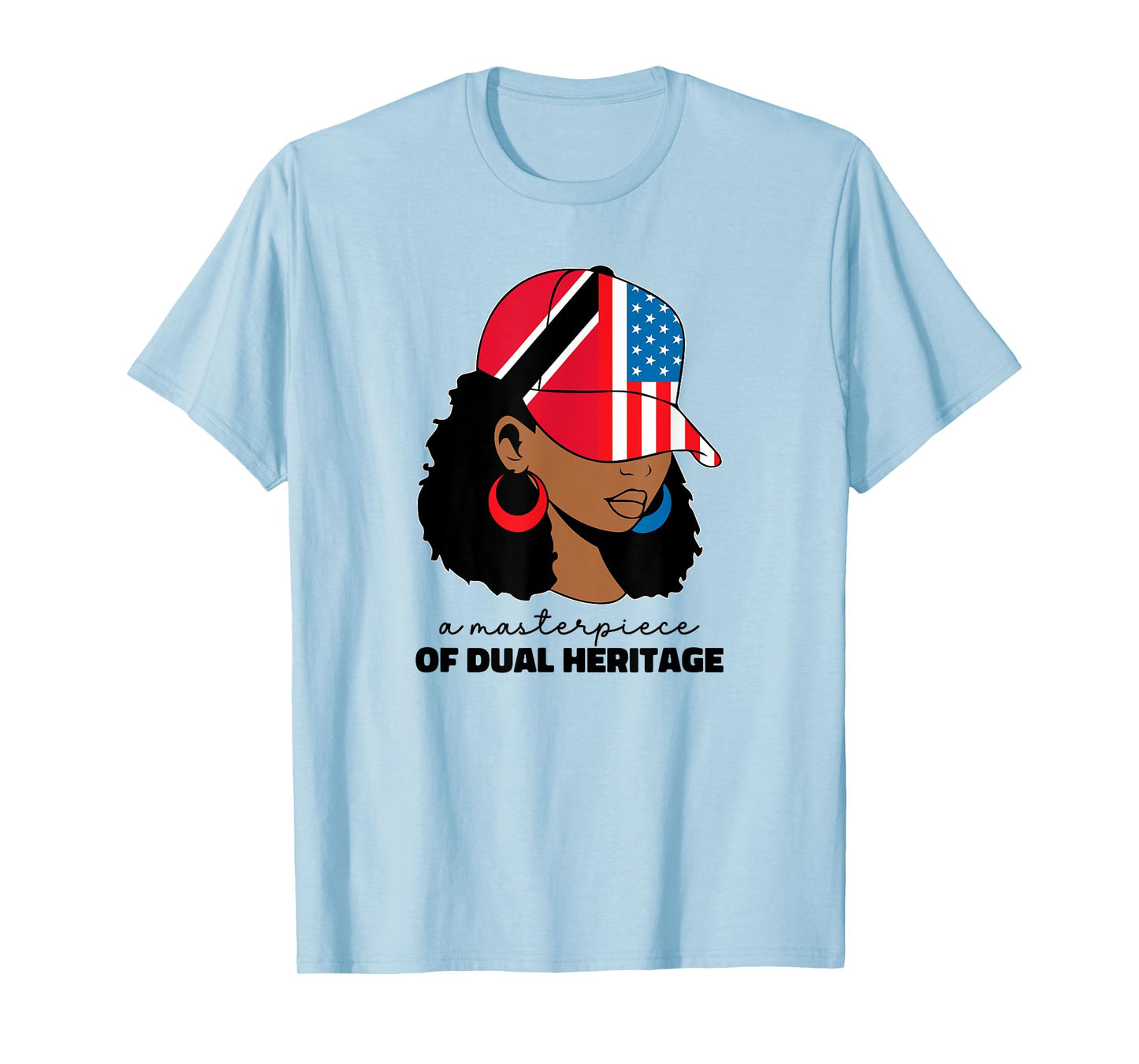 Half American And Trinidadian Usa Trinidad Tobago Flag Trini T-Shirt