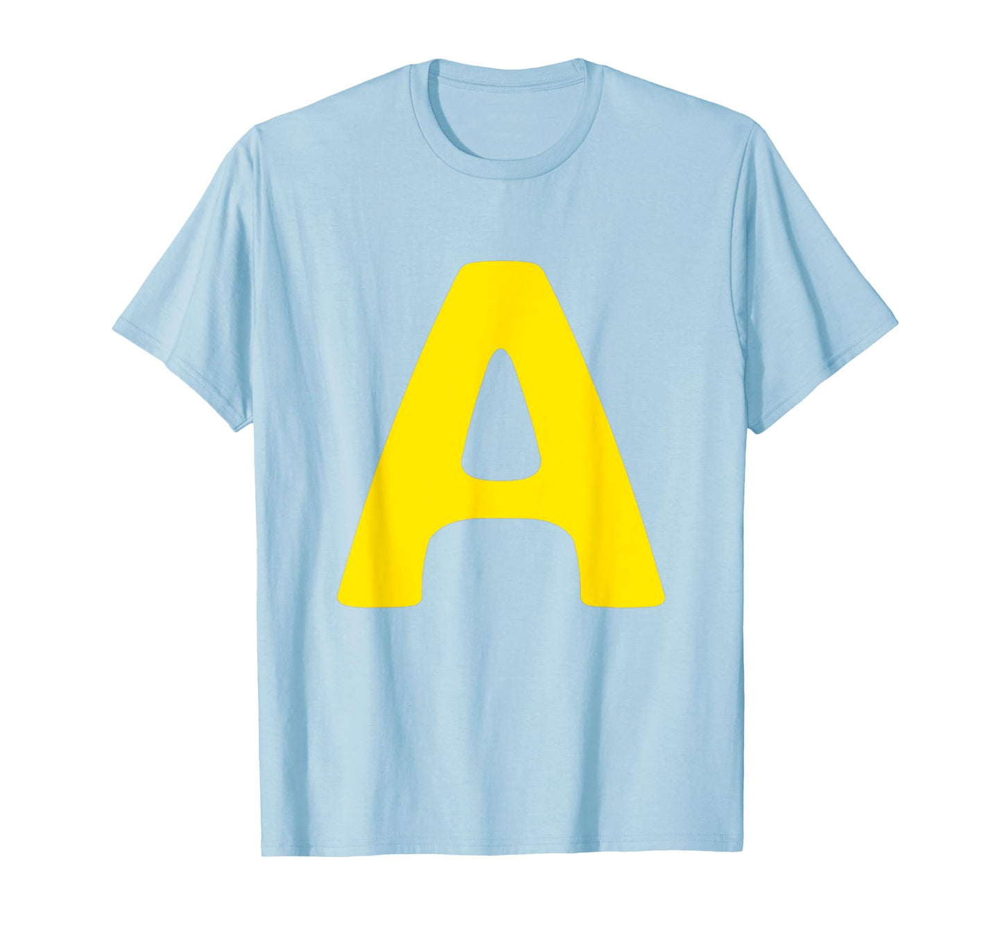 Yellow Lettre A Group Matching Halloween Costumes T-Shirt