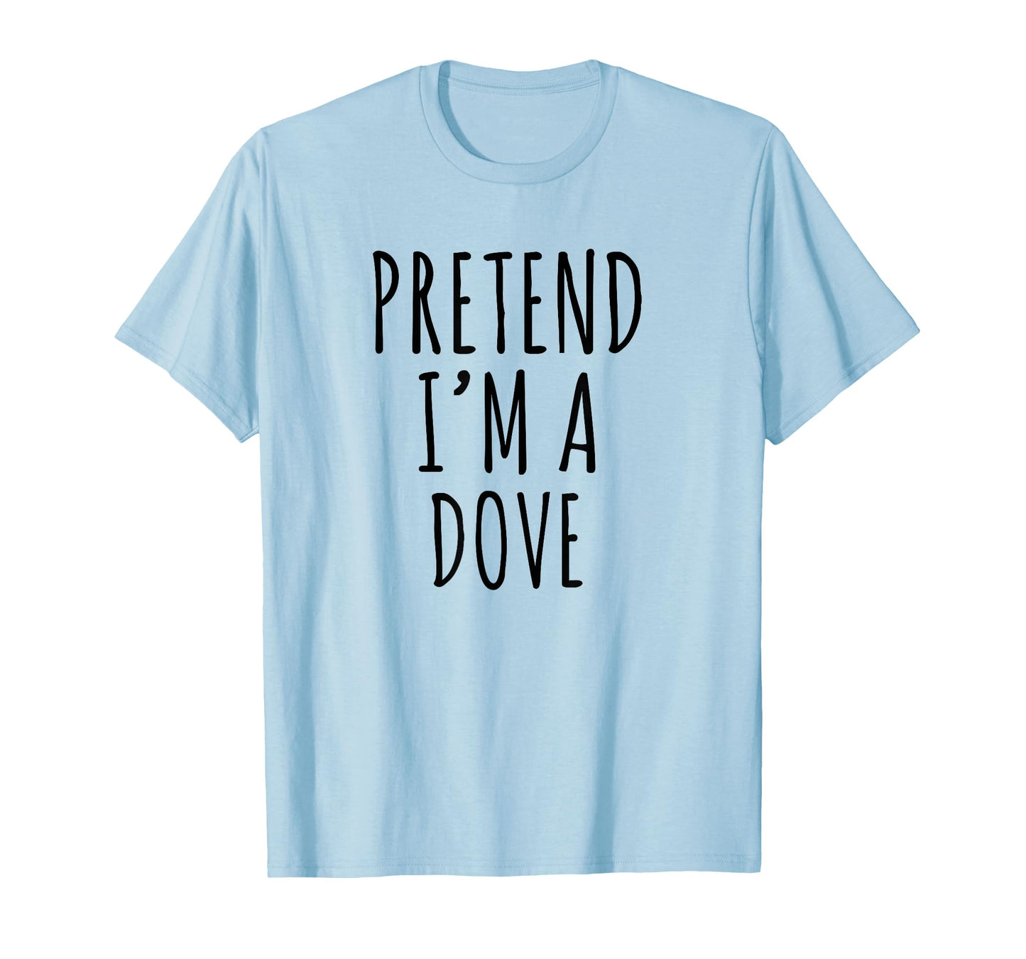 Lazy Halloween Costume Pretend I'm A Dove Simple T-Shirt