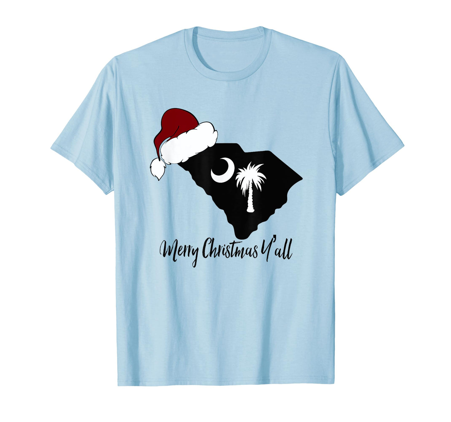 South Carolina SC Merry Christmas Yall T-Shirt T-Shirt
