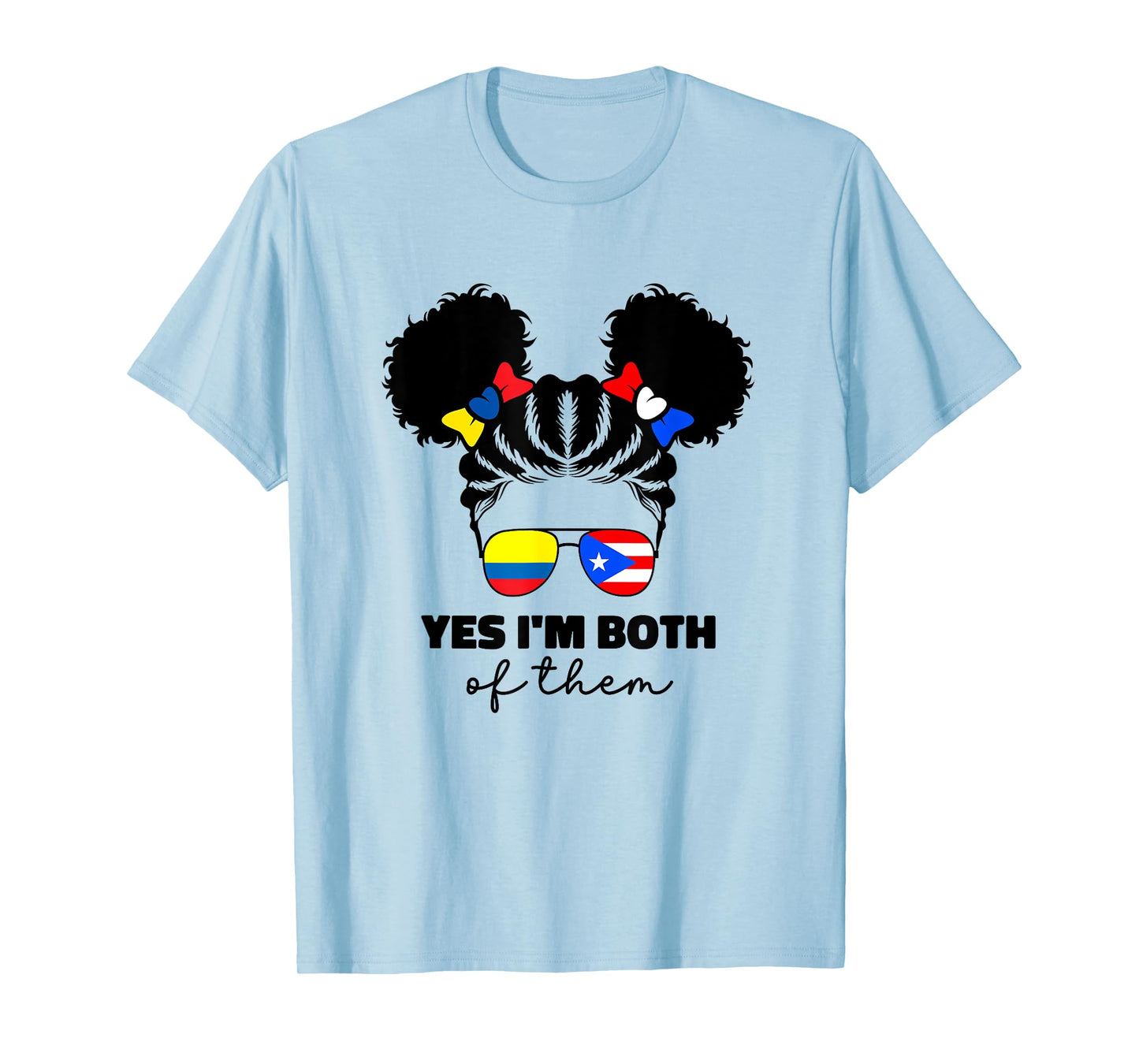 Colombian And Puerto Rican Rico Colombia Flag For Kids Girl T-Shirt