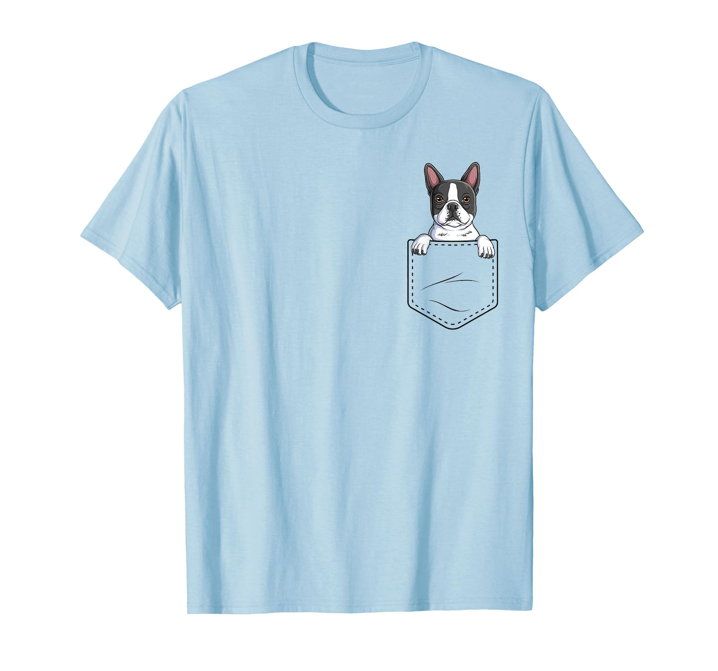 Boston Terrier In The Pocket Cute Boston Terrier Dog Lovers T-Shirt