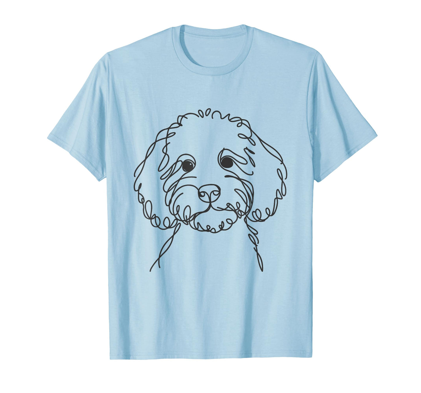 Line Art Dad Mom Dog - Cockapoo T-Shirt for Men Women