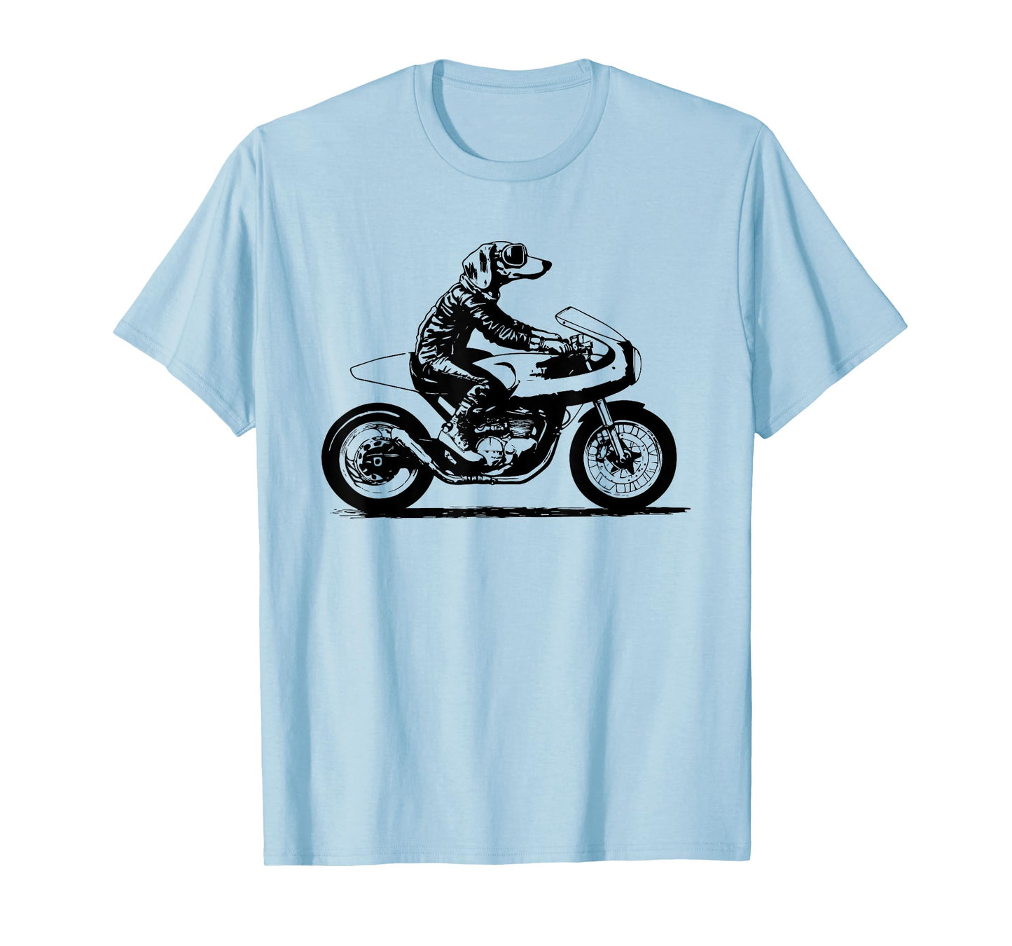 Vintage Dachshund Biker Shirt Retro Motorcycle Dog Lover T-Shirt