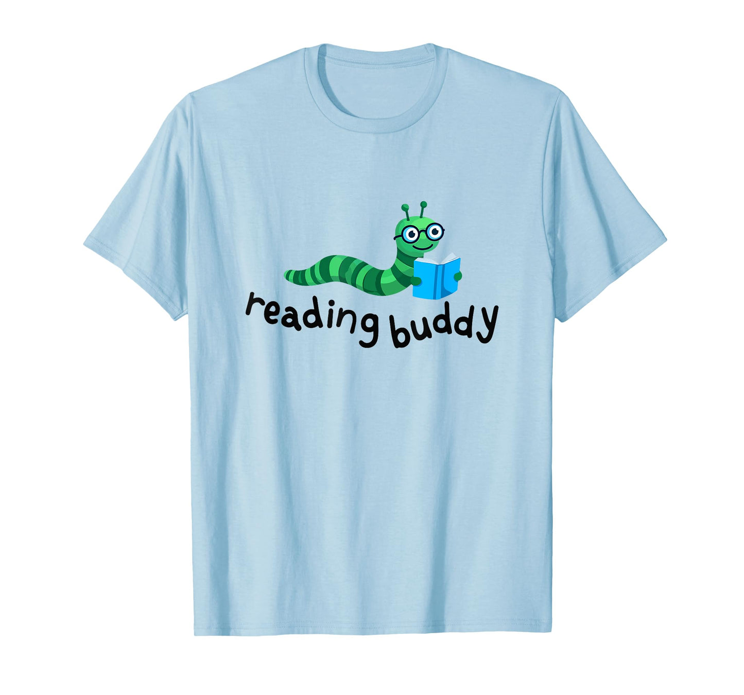 Reading Buddy Cute Bookworm with Book T-Shirt