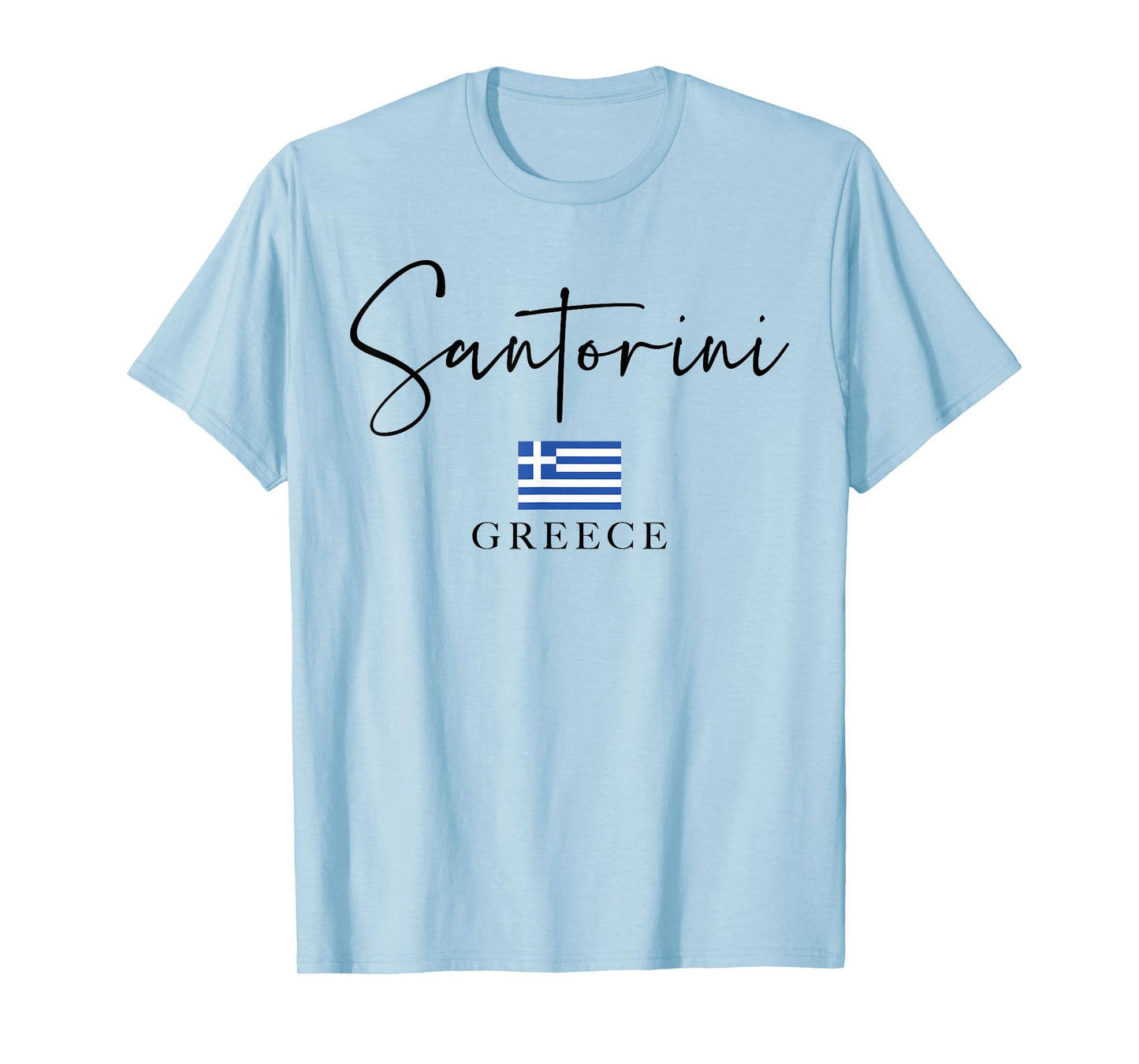Greece Flag Vacation - Island Santorini T-Shirt