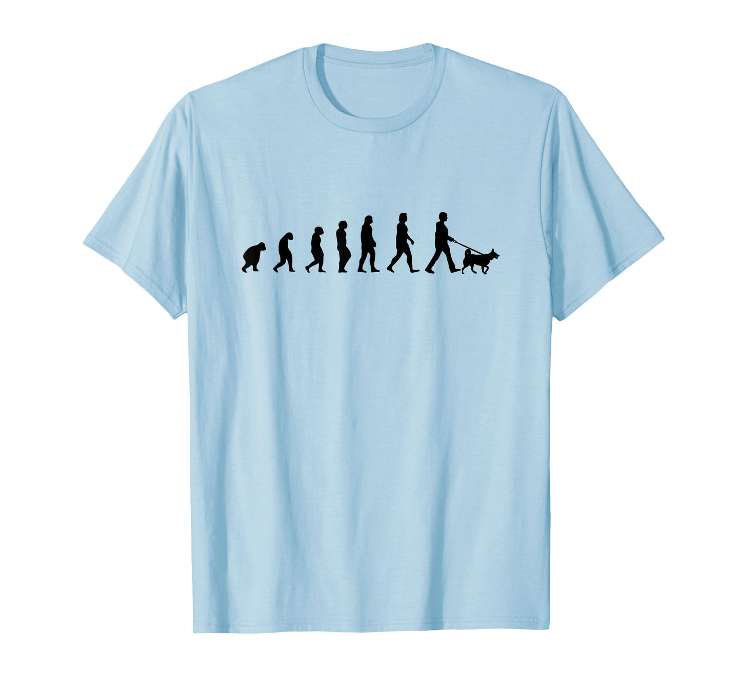 Evolution to Walking The Dog - Pet Owner Funny T-Shirt