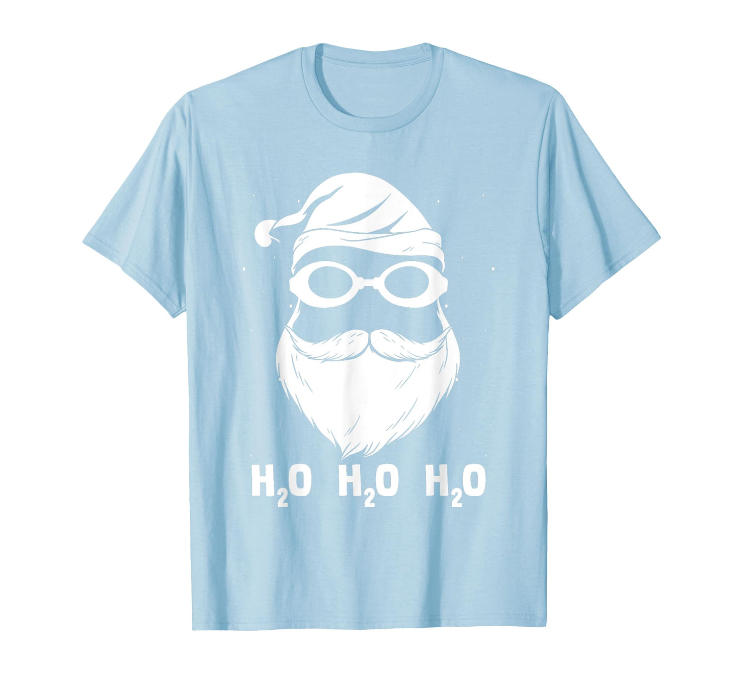 H2o H2o H2o Santa Claus Swimming Santa Hat Swimming Lover T-Shirt