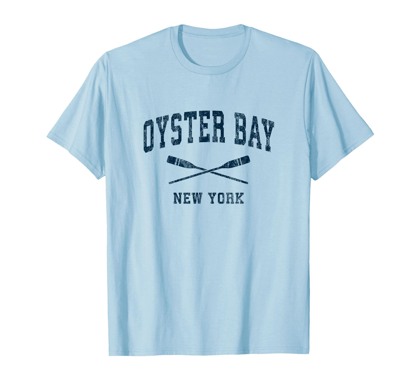 Oyster Bay New York Vintage Nautical Paddles Sports Oars T-Shirt
