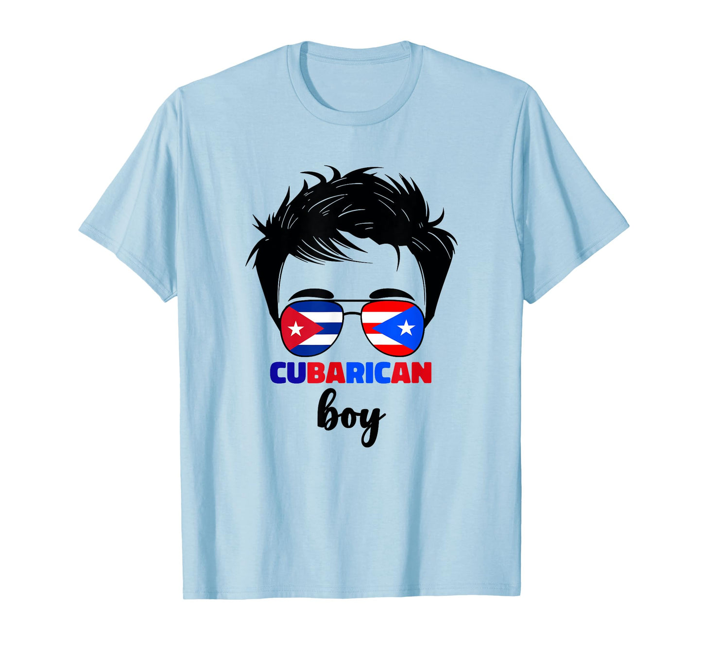 Half Cuban And Puerto Rican Rico Cuba Cubarican Kids Boys T-Shirt