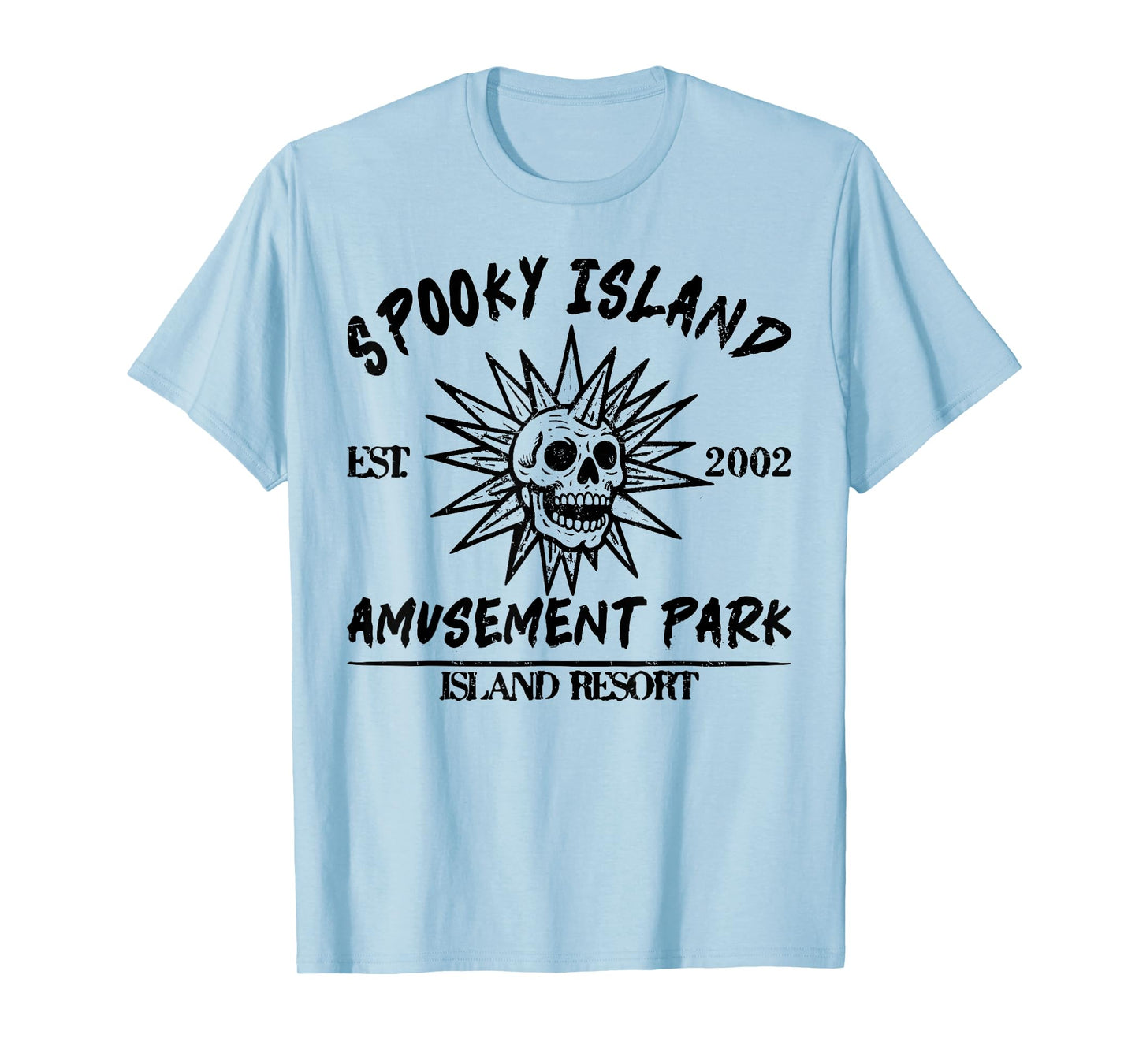 Vintage Spooky Island Est 2002 Amusement Park Island T-Shirt