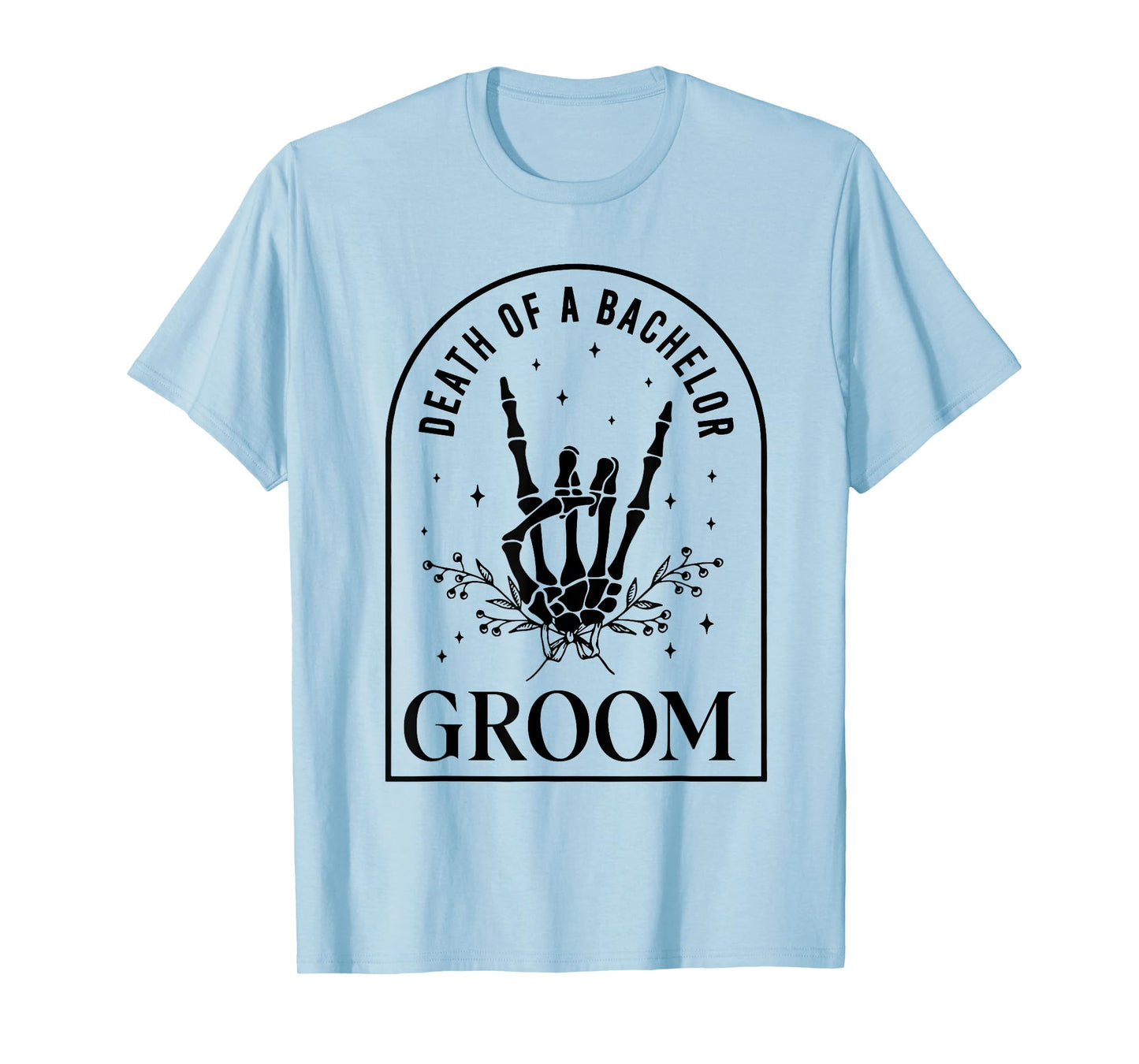 Groom Death of a Bachelor Skeleton Gothic Halloween Party T-Shirt