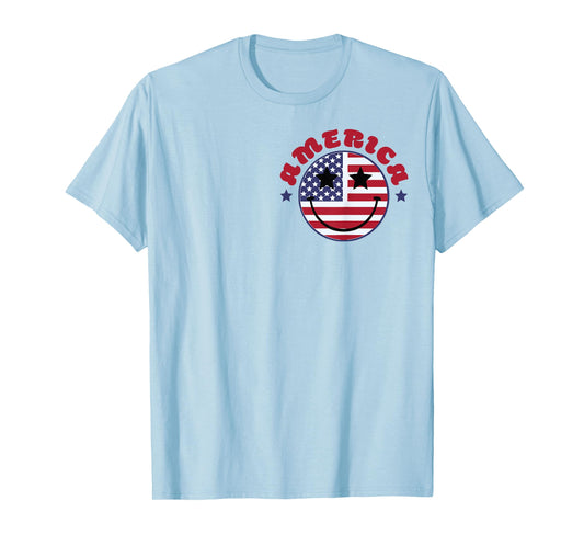 (2sided Front+Back) Land of the free because of the brave T-Shirt