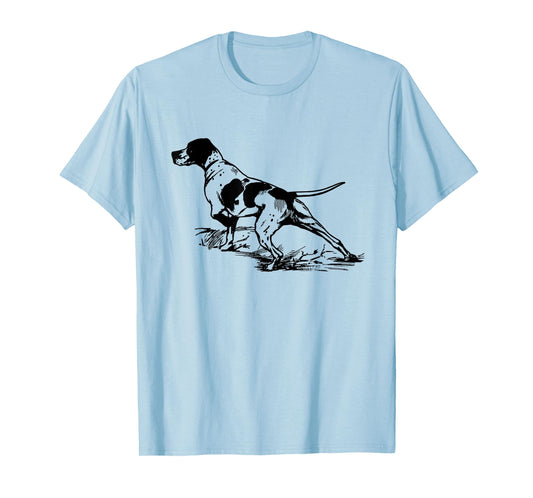 English Pointer Dog T-Shirt Hunting Dog Tee Shirt T-Shirt