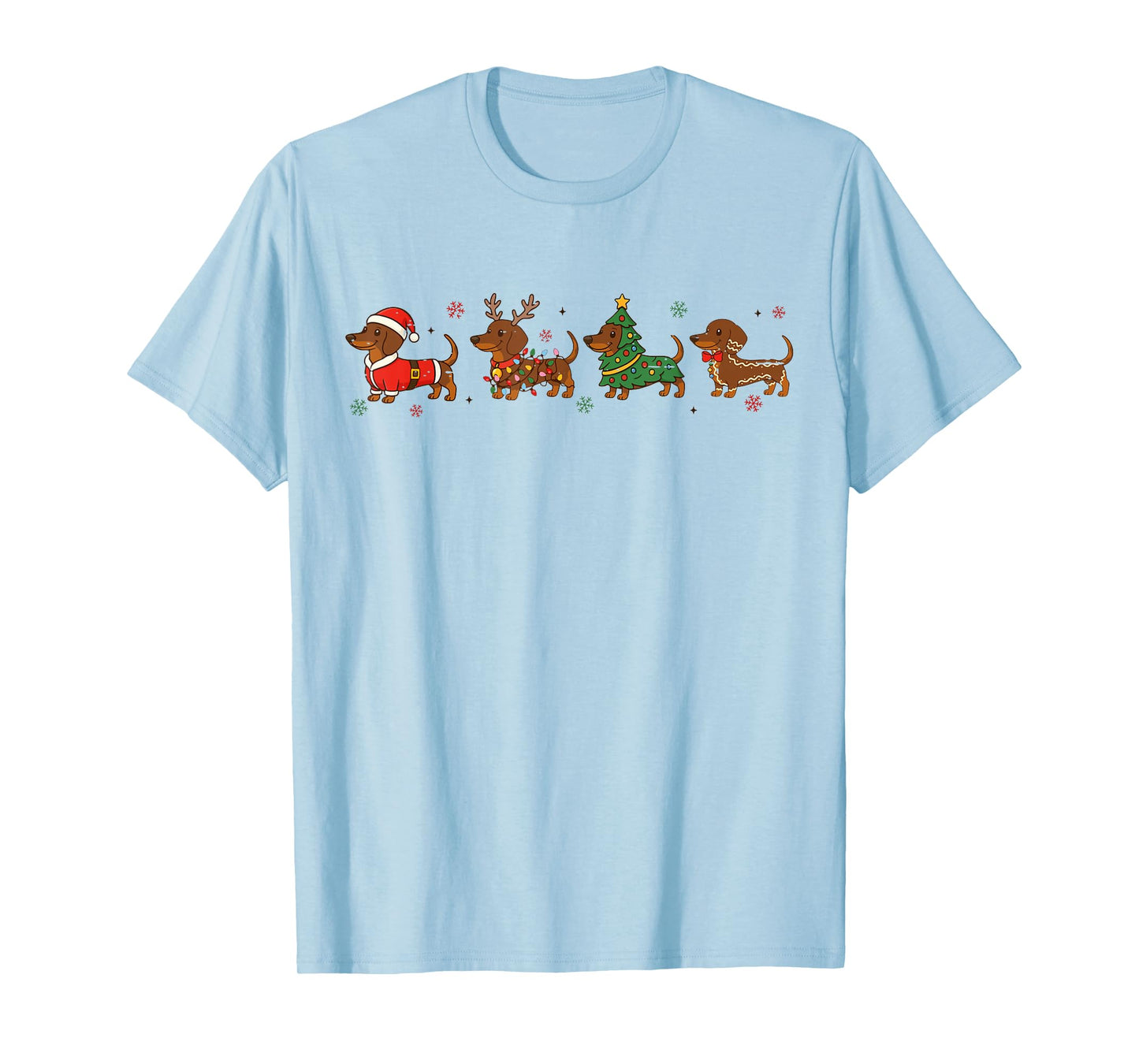 Funny Weenie Dog Dachshund Christmas Cute Merry Xmas Holiday T-Shirt