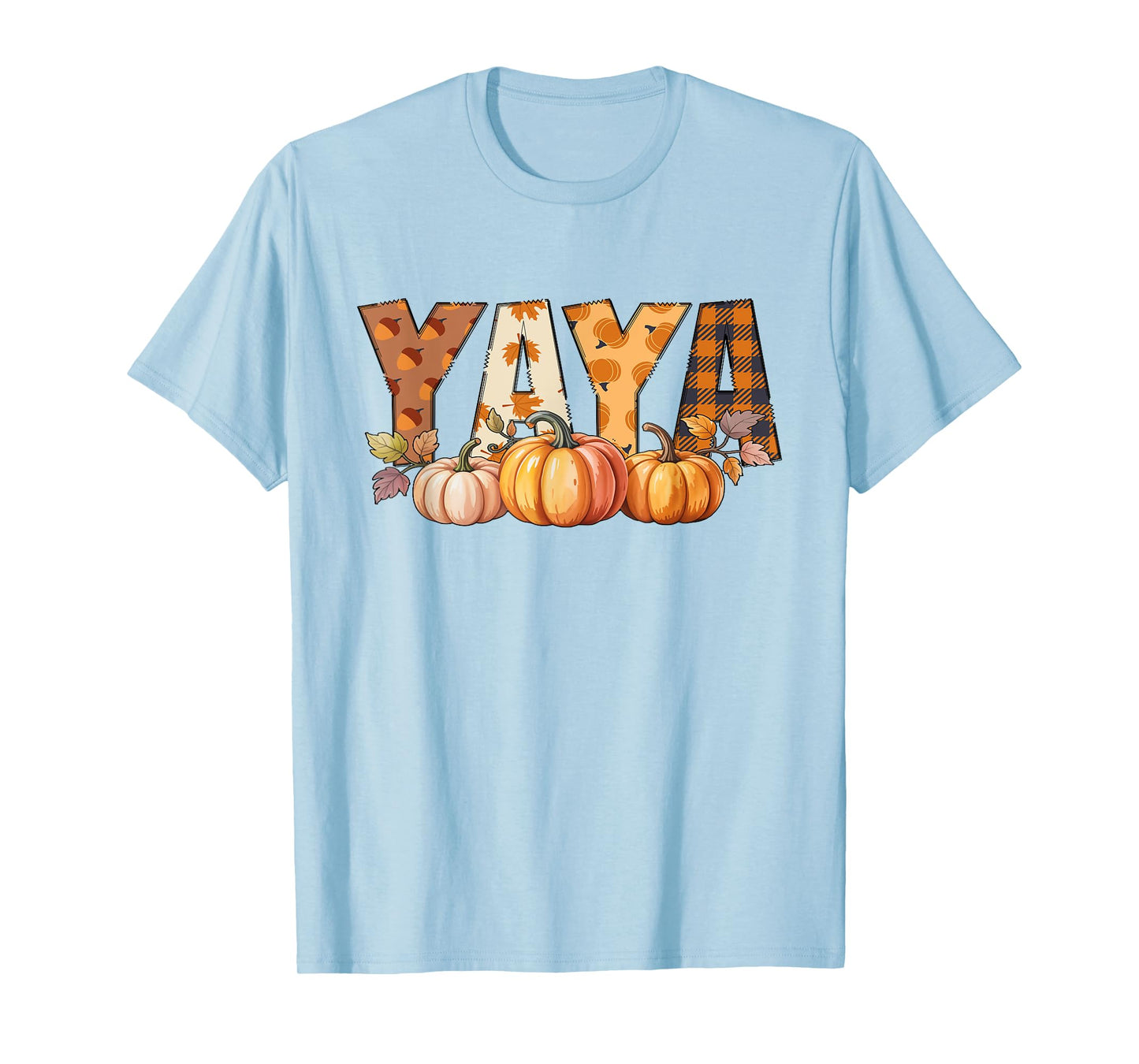 Yaya with Pumpkins Fall Celebration Design for Autumn Fun T-Shirt