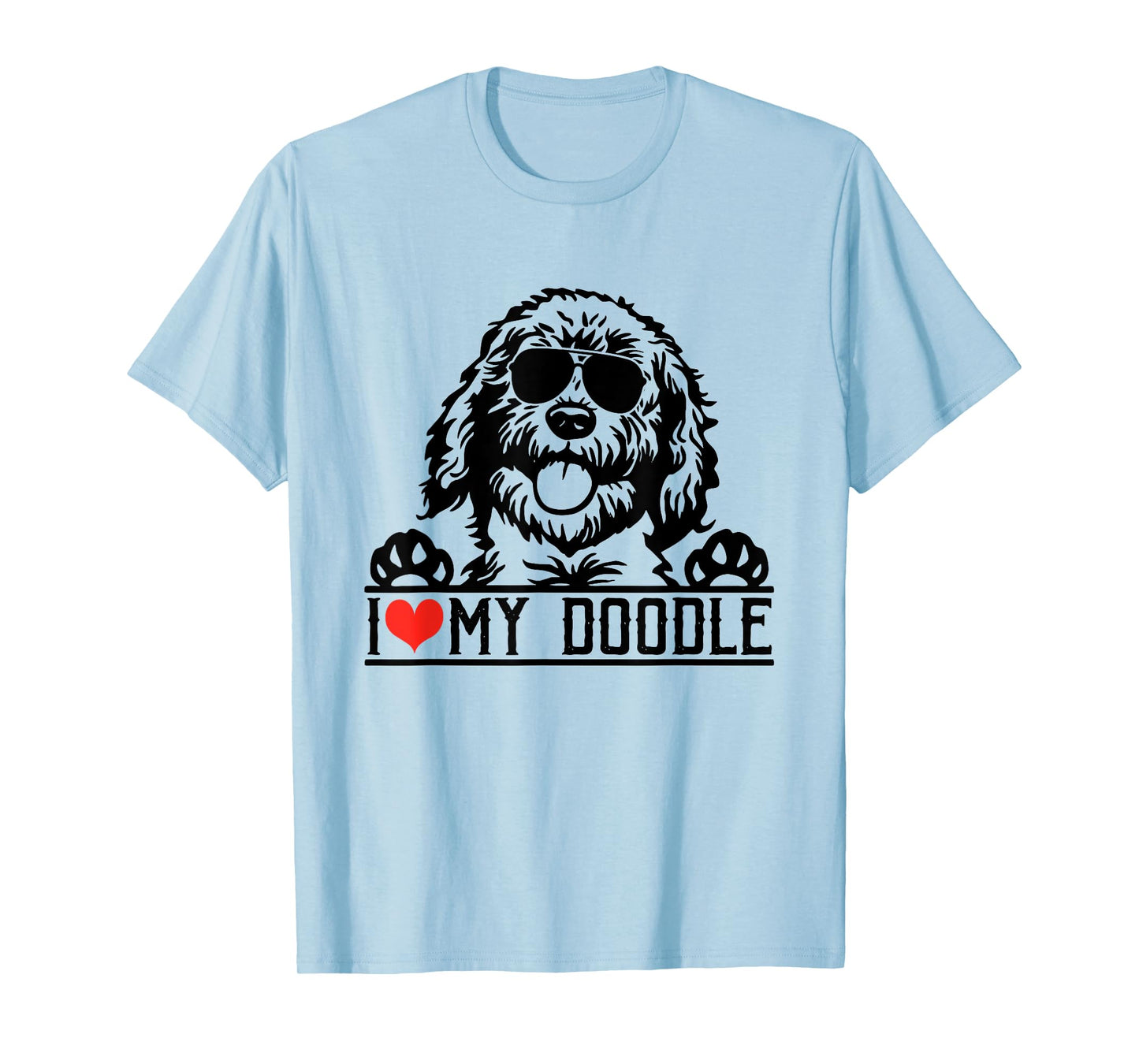 I Love My Doodle Goldendoodle Mom Labradoodle Dog Owner T-Shirt for Men Women Kids