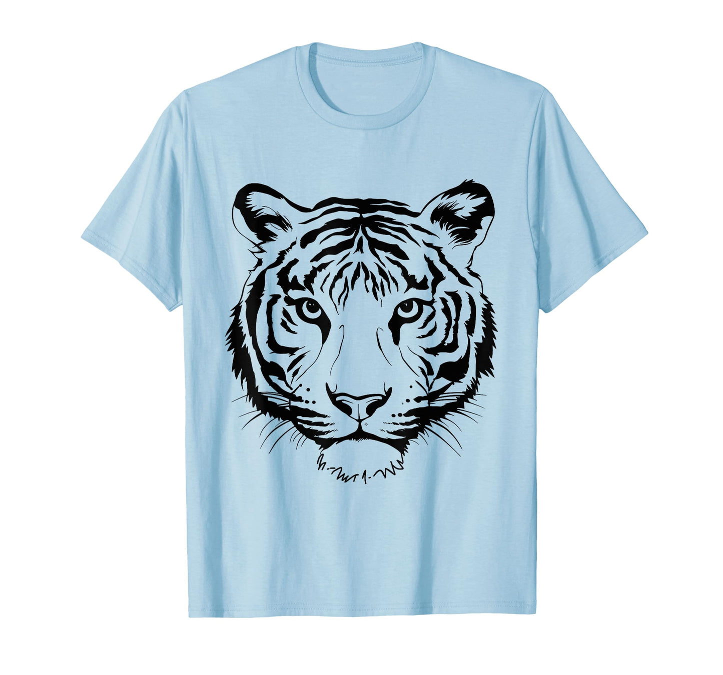 Orange Tiger Face Wild Animals For Women Men Kids Tiger Head T-Shirt