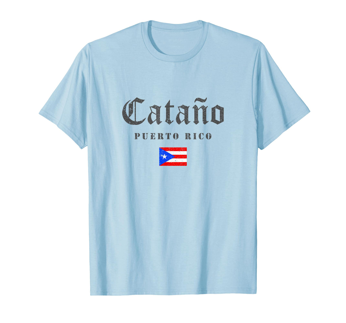 Vintage Cataño Puerto Rico Flag Pride Home Root Travel T-Shirt