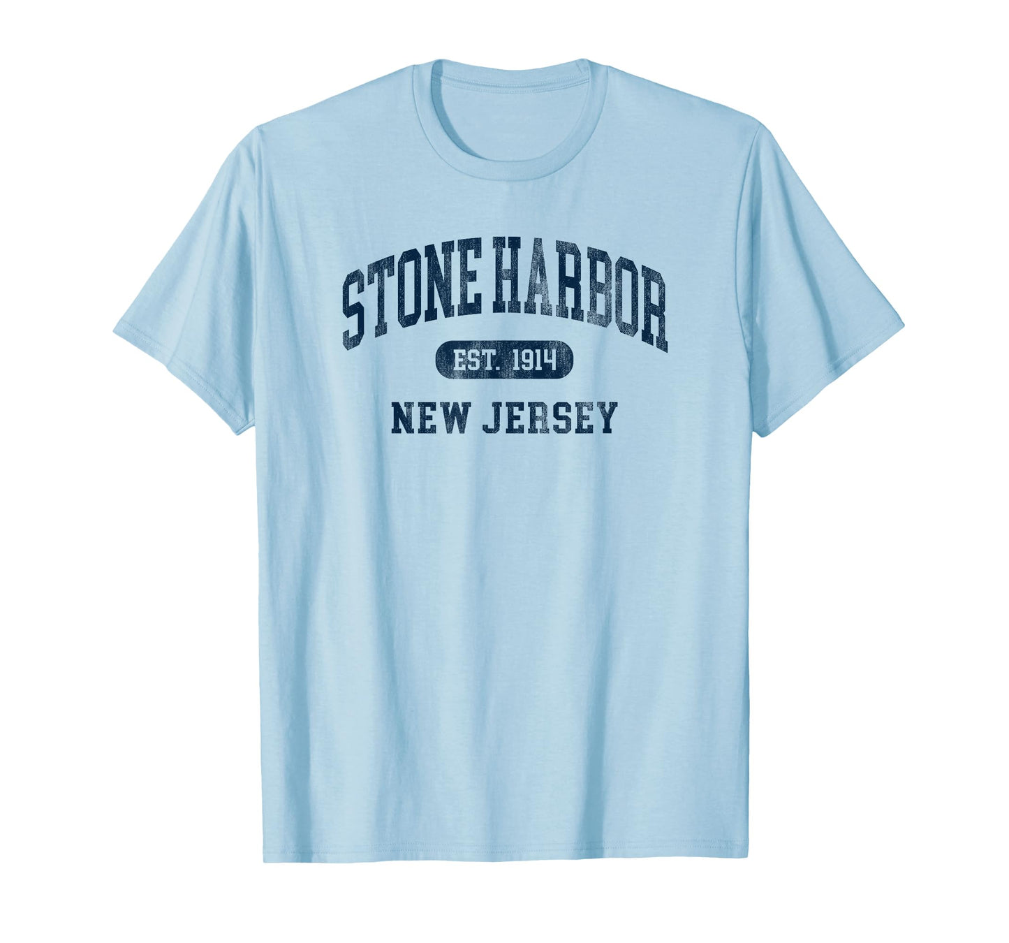 Stone Harbor New Jersey Retro Preppy Throwback Mens T-Shirt