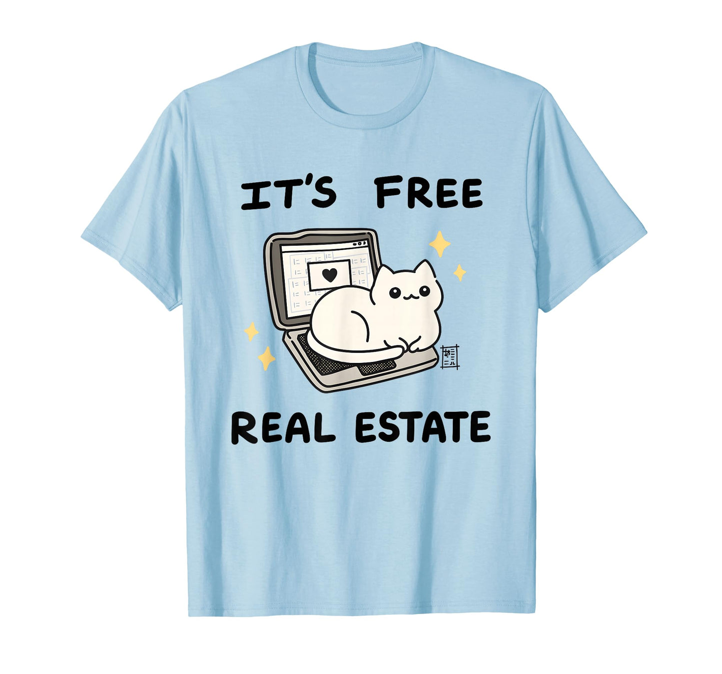 It’s Free Real Estate Laptop Kitty T-Shirt