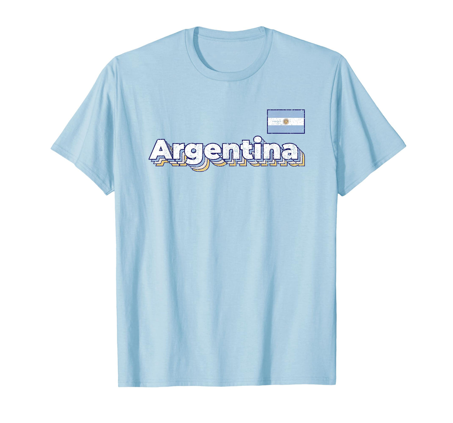 Vintage Retro Argentina Flag Argentinian Pride T-Shirt