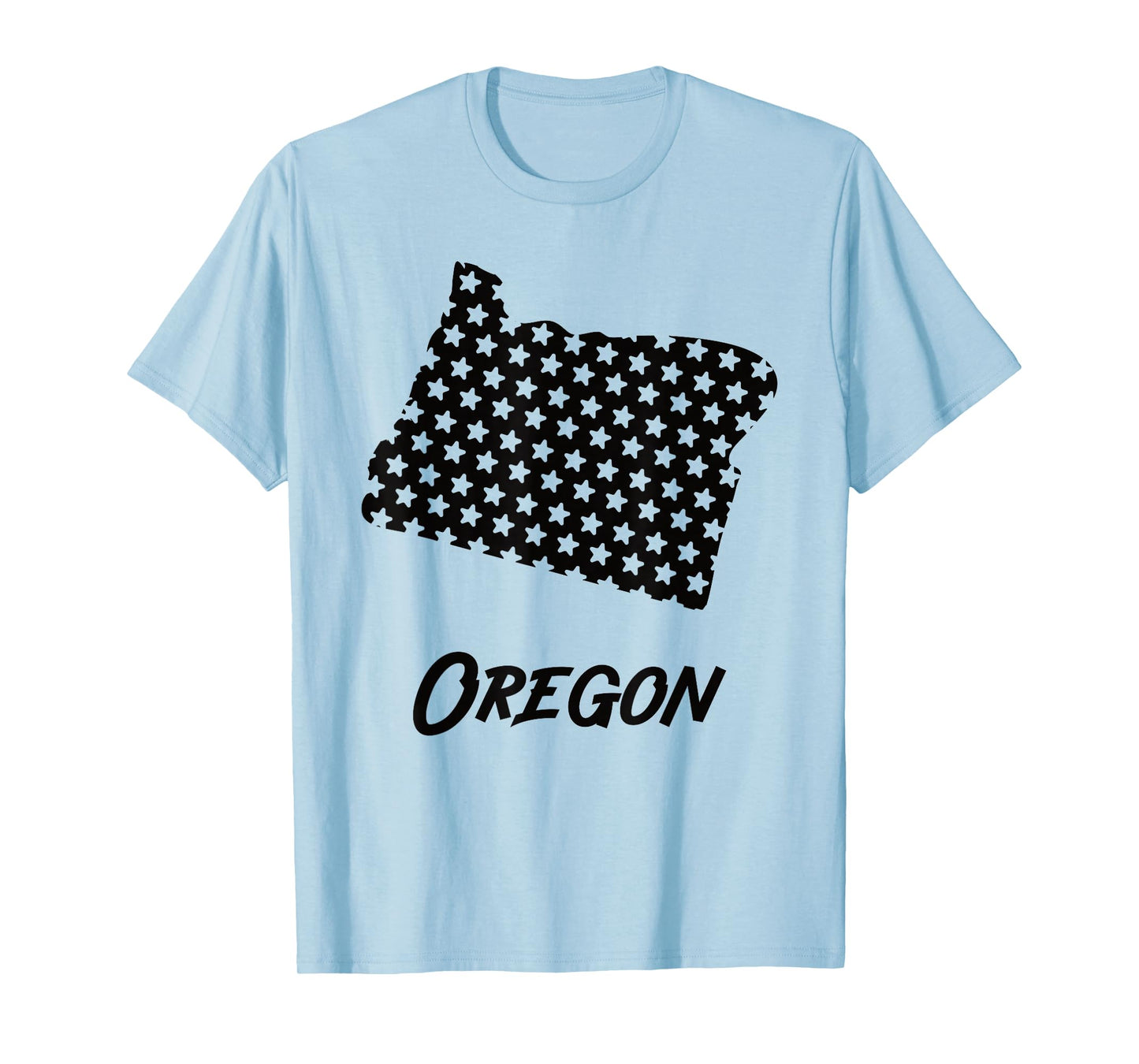 Oregon USA State Outline Stars Vintage Retro Design T-Shirt