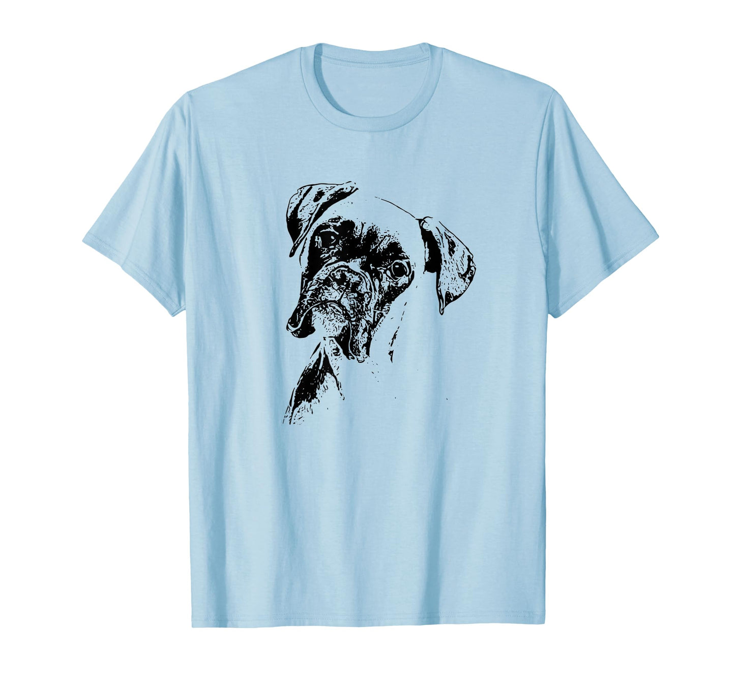 Boxer Dog FACE T-Shirt - Dog Lovers Boxer Dog Gift Shirt T-Shirt