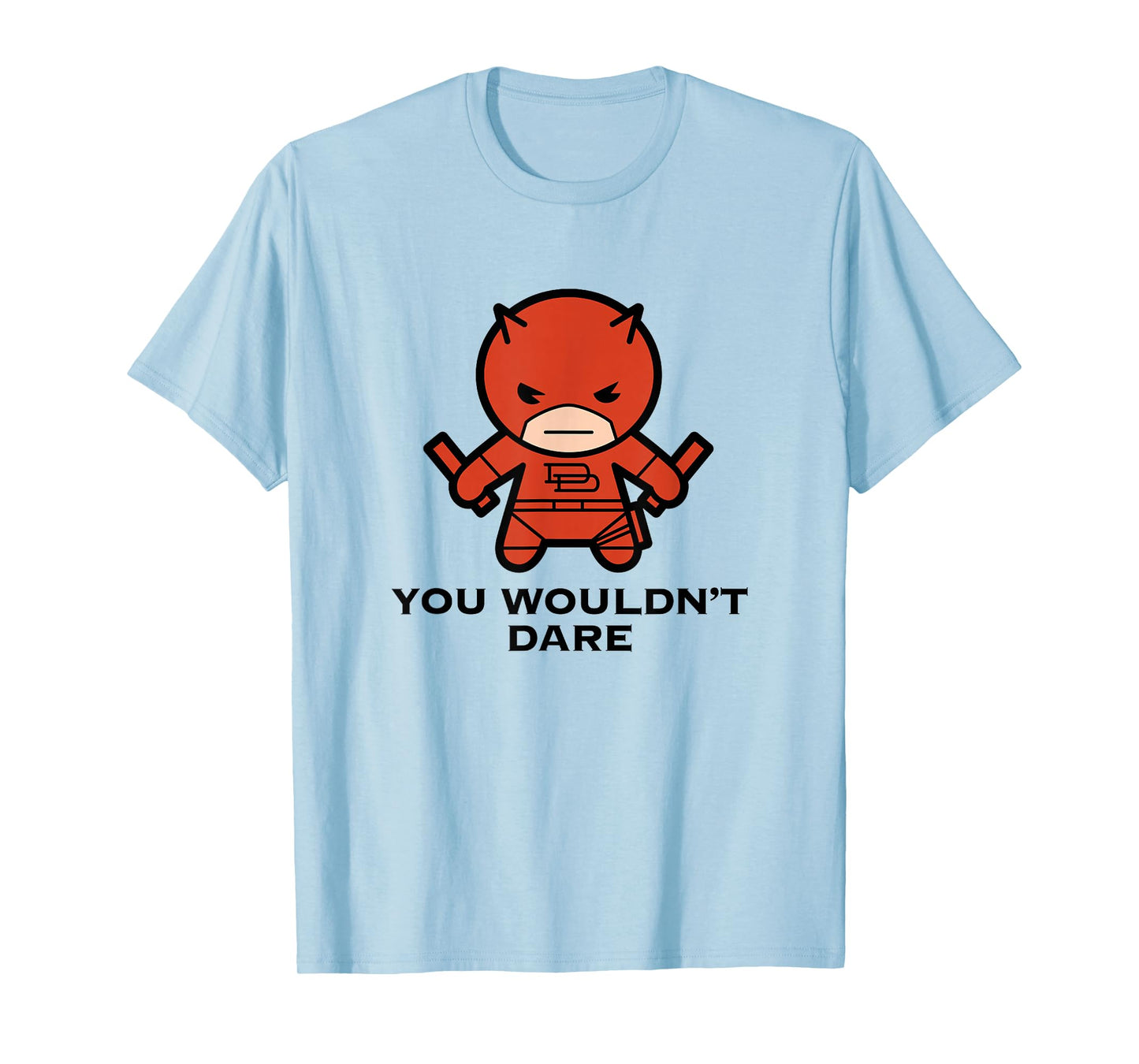 Marvel Kawaii You Wouldn't Dare Chibi Daredevil Portrait T-Shirt