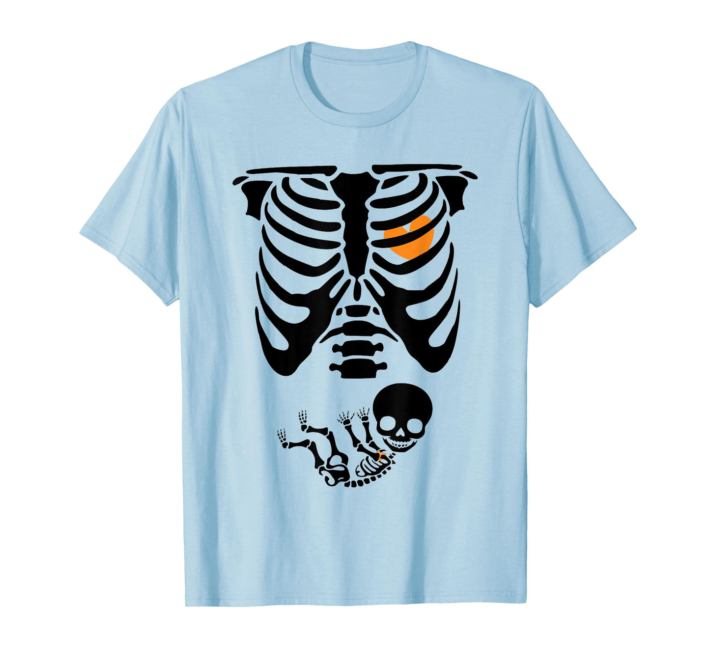 Skeleton Pregnancy Halloween Spooky Mom To Be Baby Reveal T-Shirt