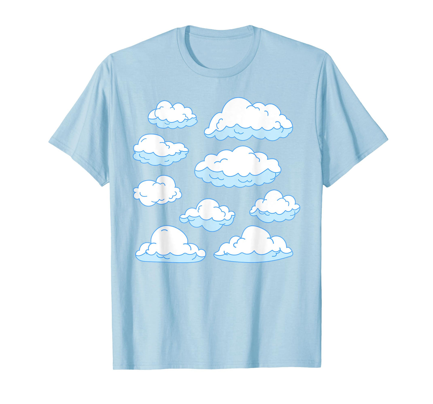 Sky Clouds Cool Atmosphere White Clouds T-Shirt
