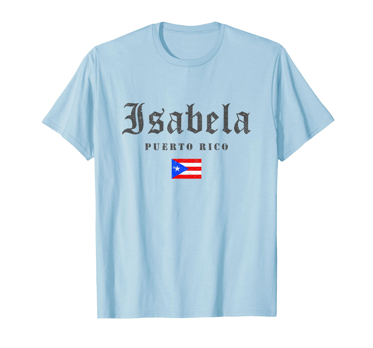 Vintage Isabela Puerto Rico Flag Pride Home Root Travel T-Shirt
