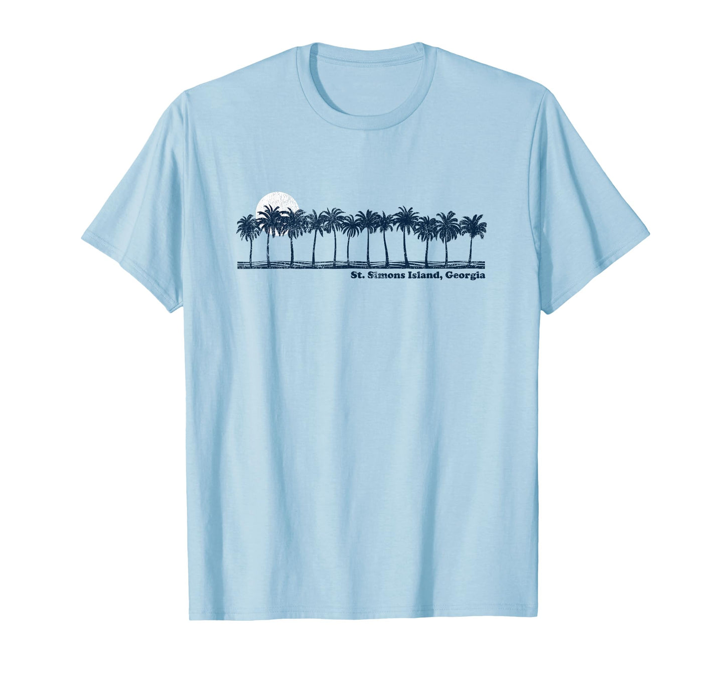 St. Simons Island Vintage 70s Retro Throwback Design T-Shirt
