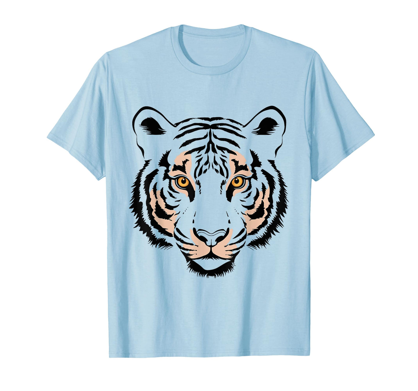 Orange Tiger Face Wild Animal Women Men Kids Tiger Head T-Shirt