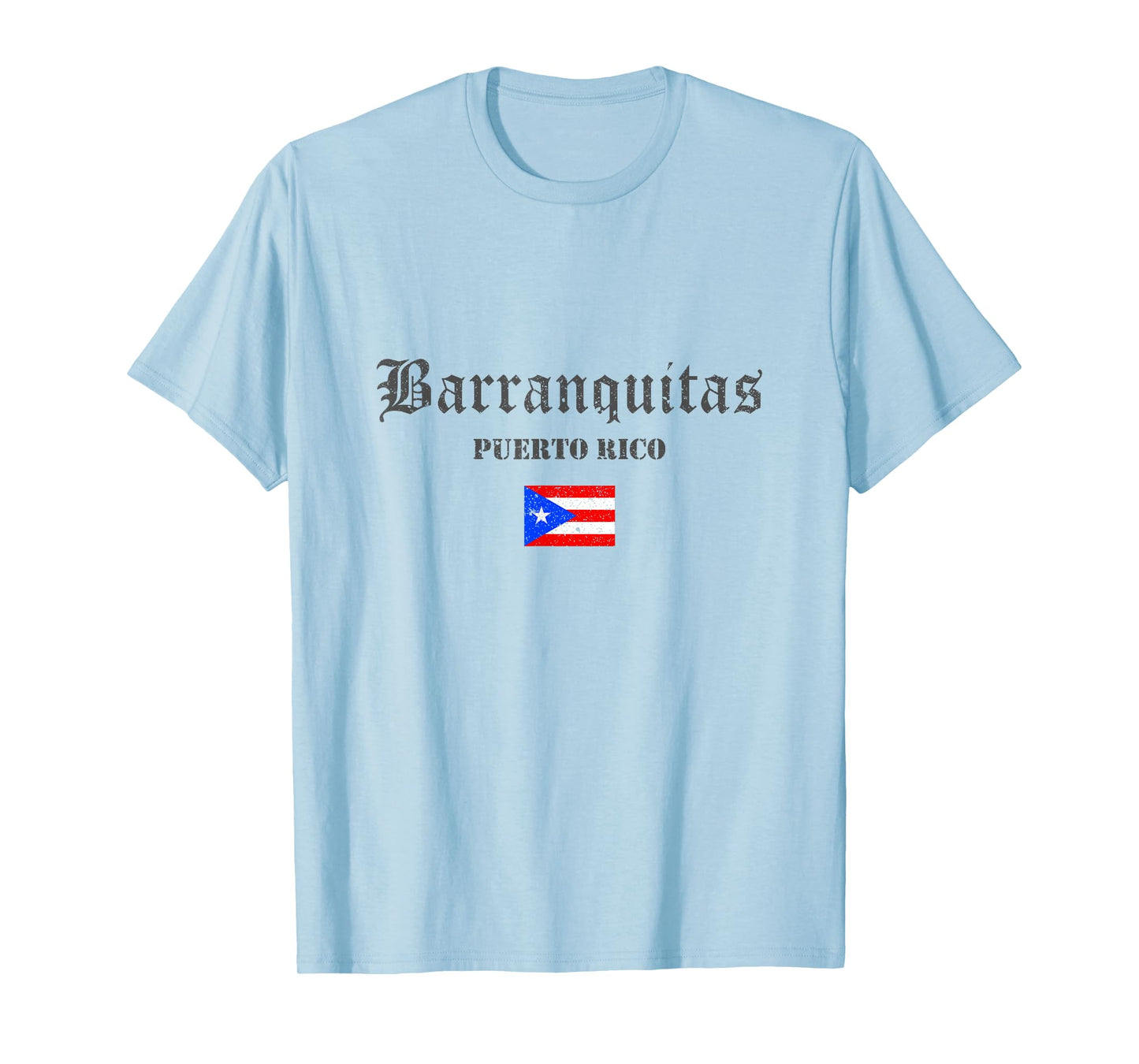 Vintage Barranquitas Puerto Rico Flag Pride Home Root Travel T-Shirt