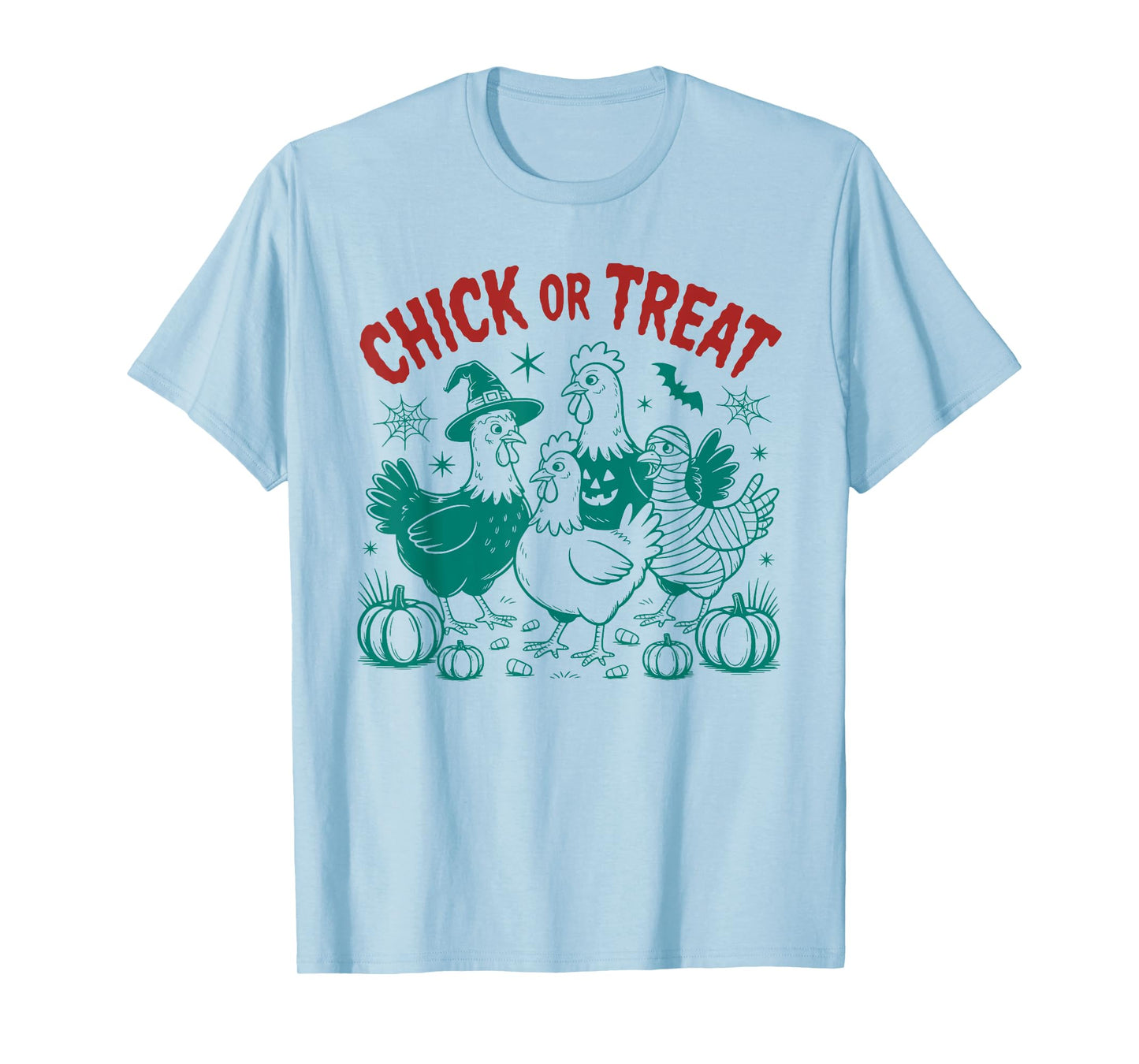 Chick Or Treat Funny Halloween Chicken Costume T-Shirt