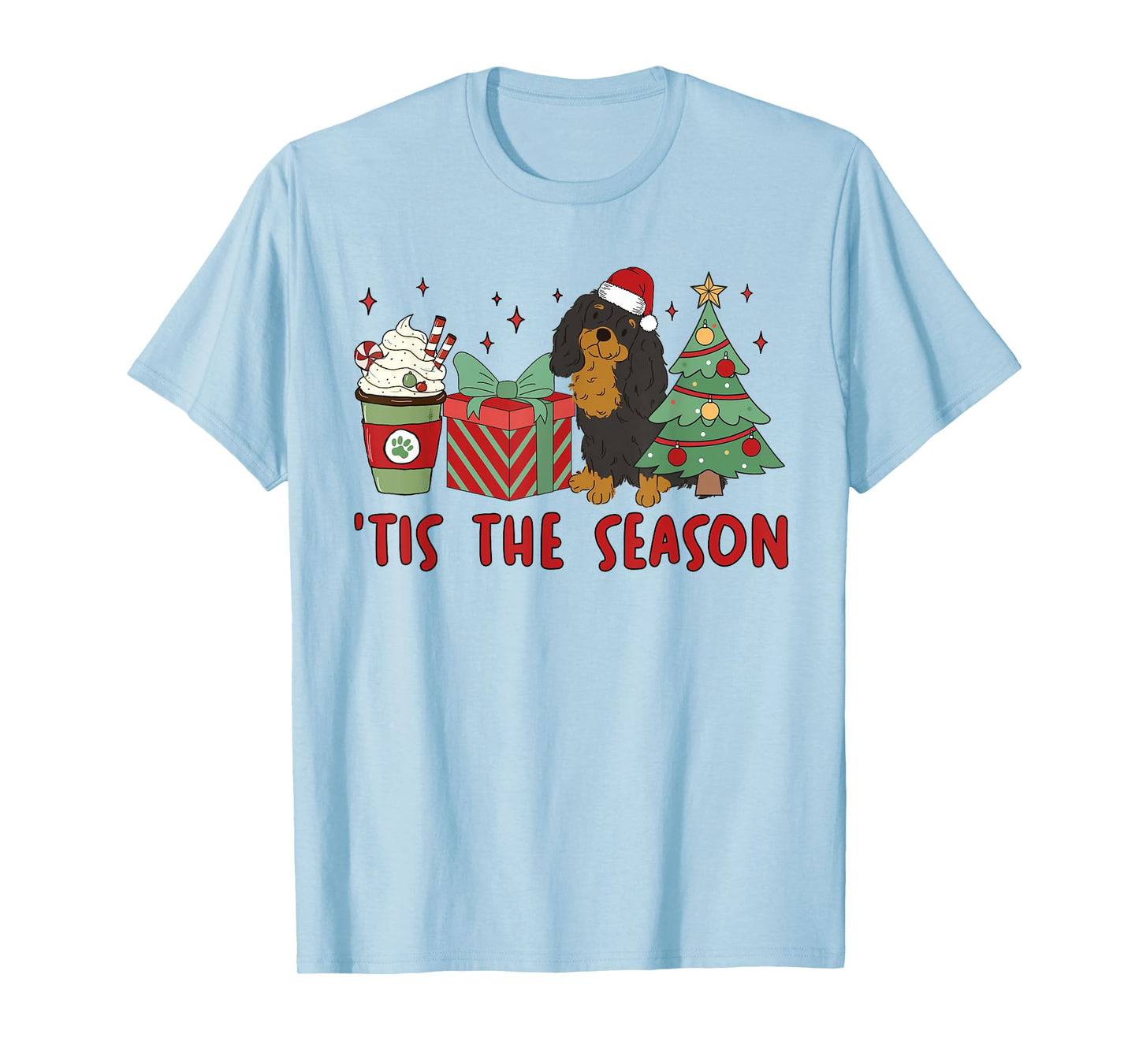Cavalier King Charles Spaniel Christmas Tis The Season Dog T-Shirt