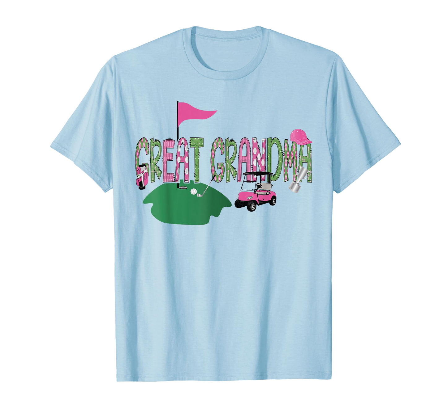Golf Great Grandma Hole In One Golf 1St Birthday Party T-Shirt