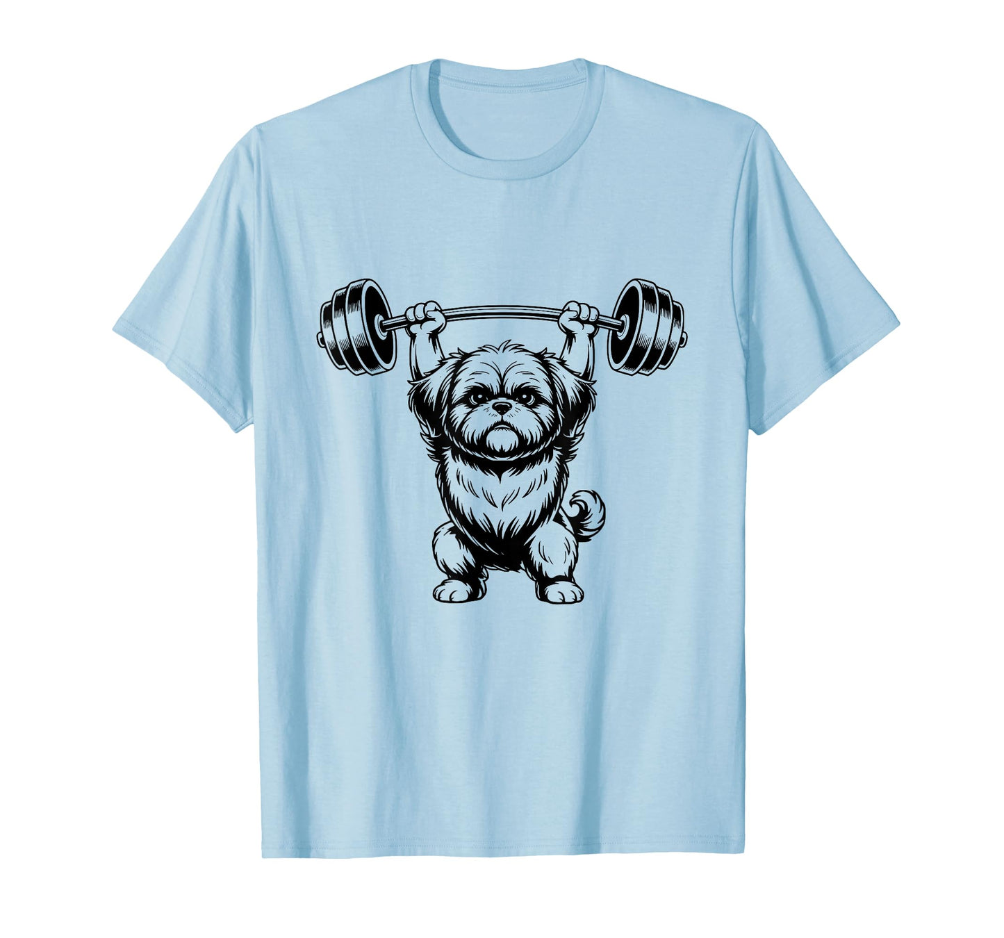 Shih Tzu Gym Funny Dog Dad Mom Graphic Shihtzu Owners T-Shirt