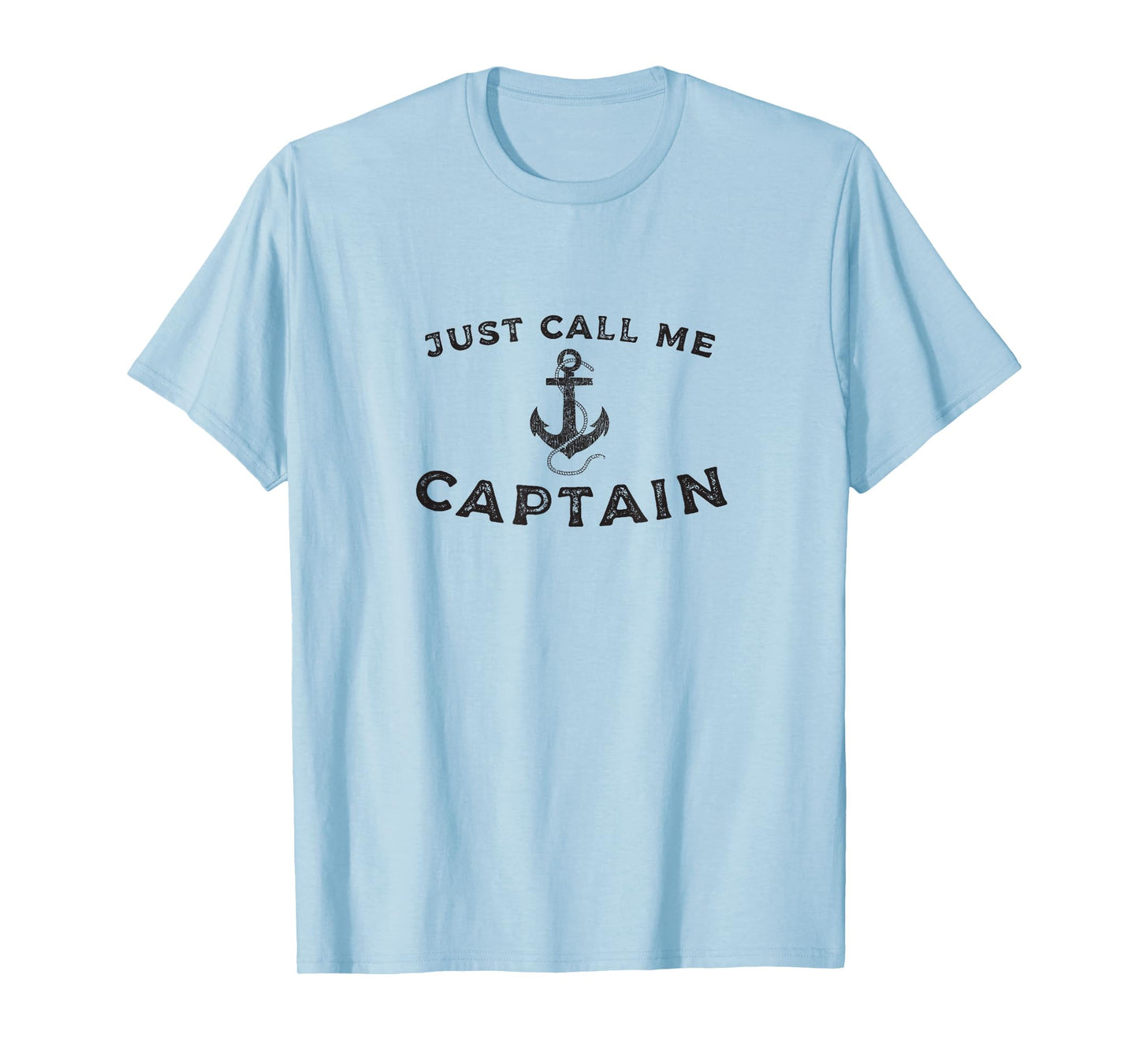 Captain, Boat Pontoon Sailor Anchor Graphic T-Shirt