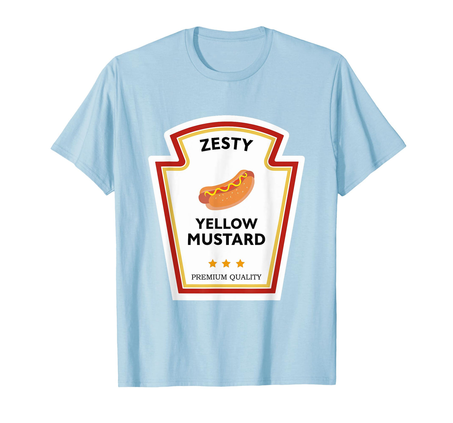 Zesty Yellow Mustard Condiment Group Costume T-Shirt