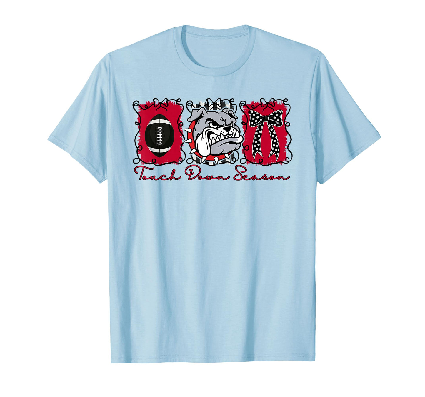 Bulldogs Football Game Day School Mascot Team Spirit T-Shirt