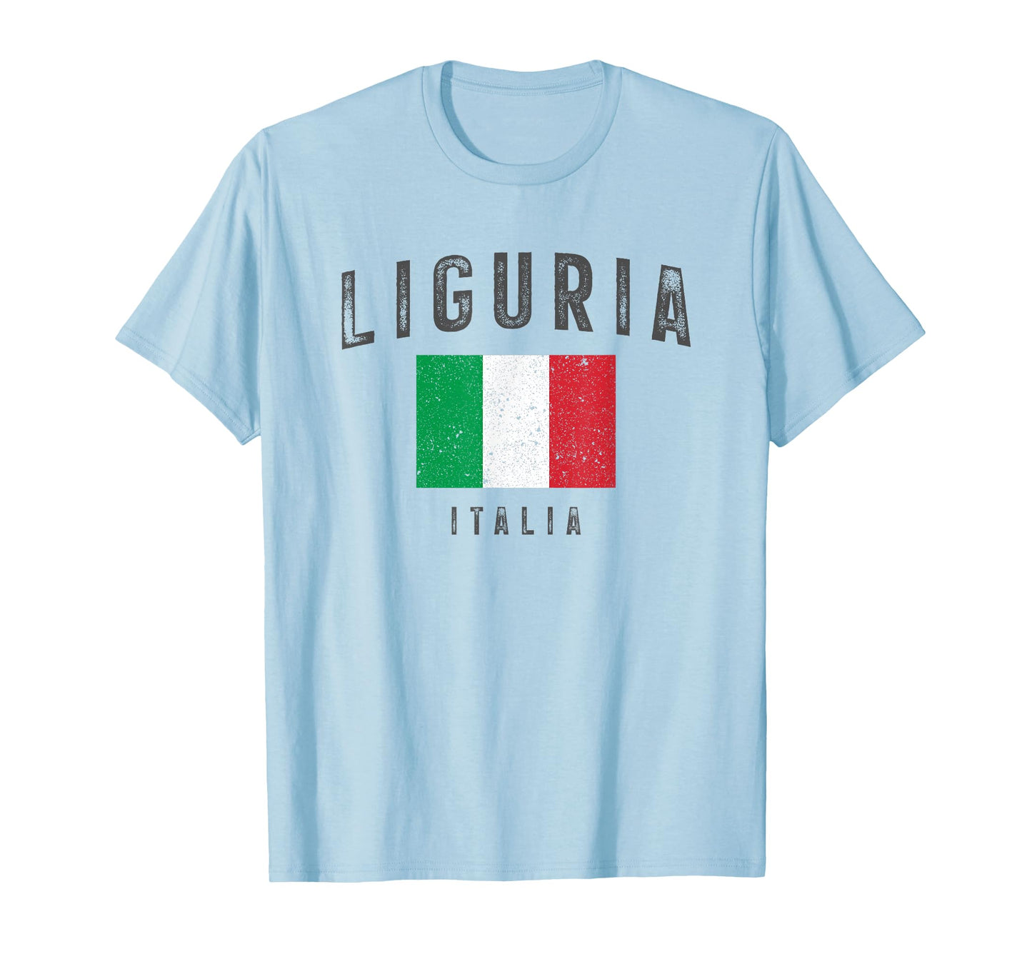 Liguria Region Italy Italia Flag Italian Home Root Love T-Shirt